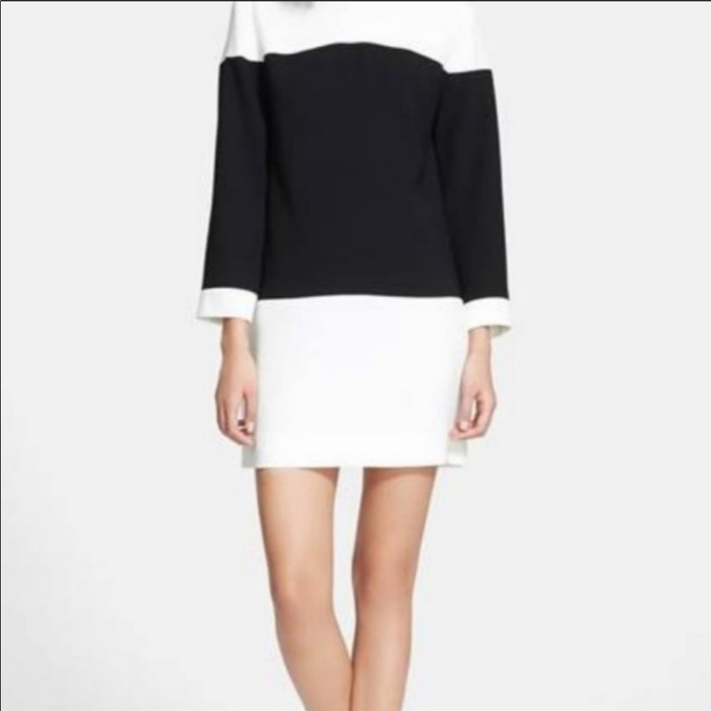 Color block black and white Kate Spade dress
